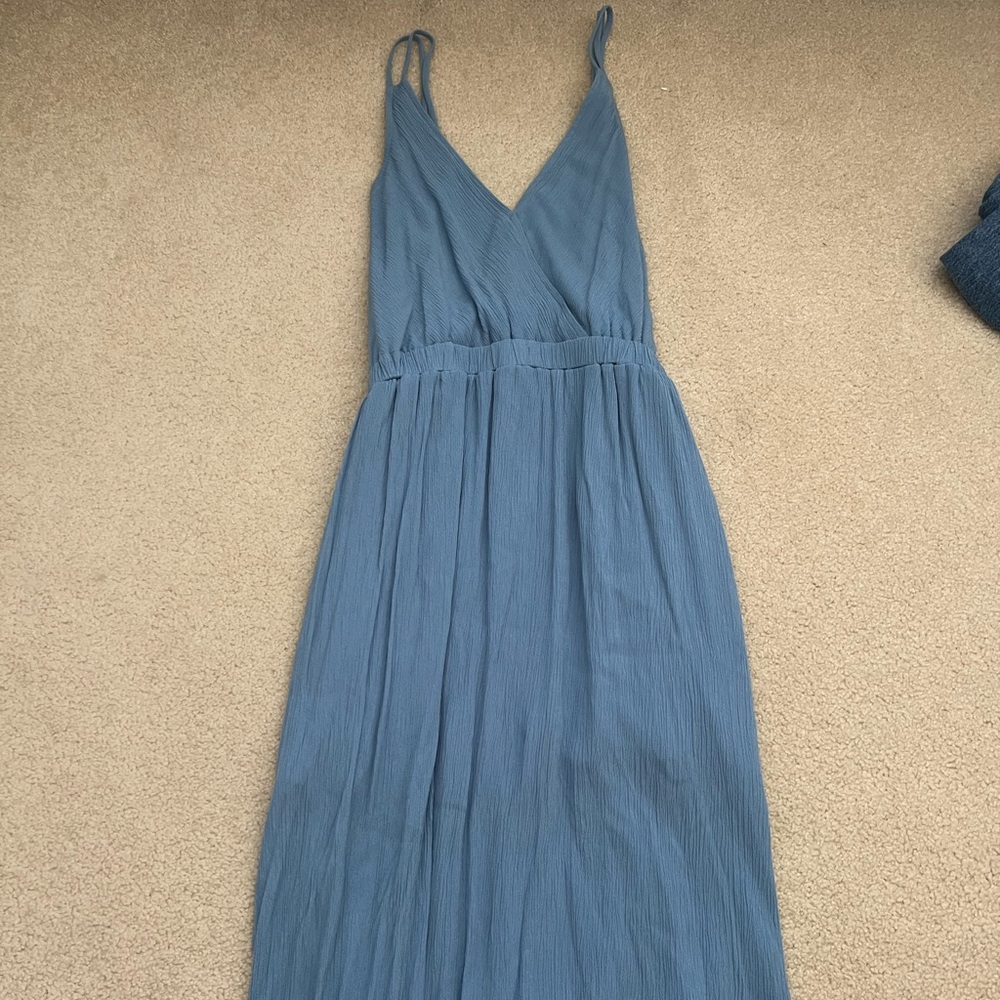 Blue backless maxi dress from Lulus